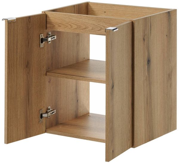 Waschtisch Skelbolu mit Türen 50x57x39 cm Eicheoptik [en. casa] Bild 4