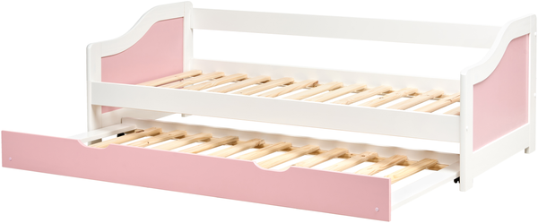 Ausziehbett Kiefernholz LUNERAY 90 x 200 cm Rosa Bild 5