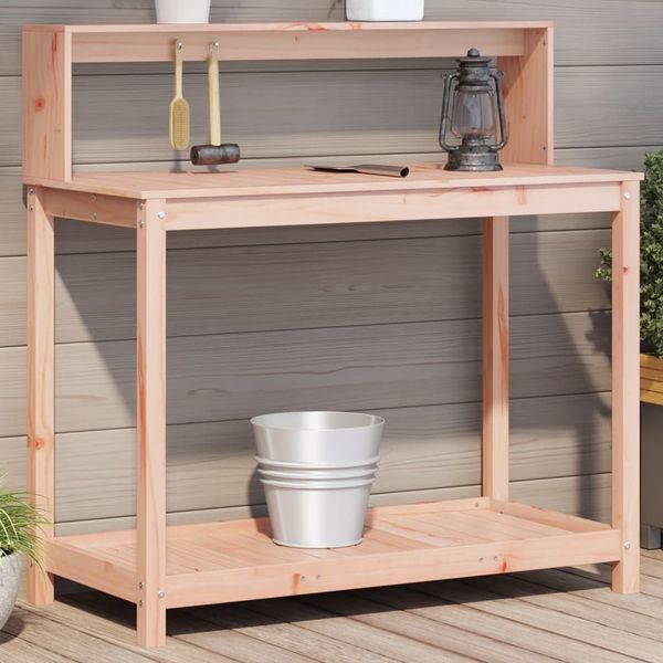 vidaXL Pflanztisch mit Ablagen 108x50x109,5 cm Massivholz Douglasie 832415
