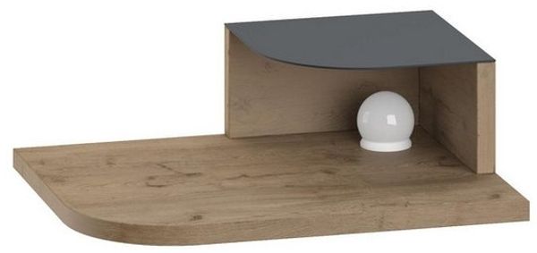 Decortie Nachttisch Decortie Nachttisch 30cm Eckmontage, 3-Farben-LED