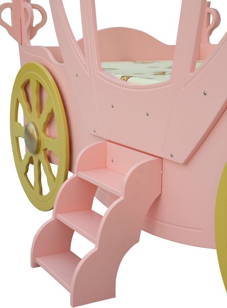 Kinderbett Prinzessin Kutsche in Rosa Bild 9