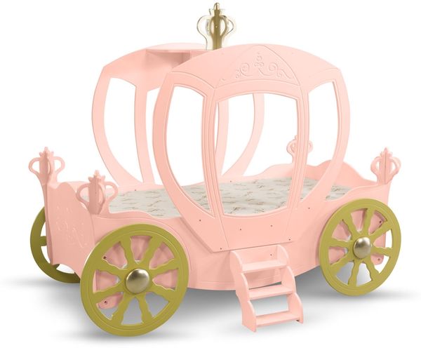 Kinderbett Prinzessin Kutsche in Rosa Bild 2