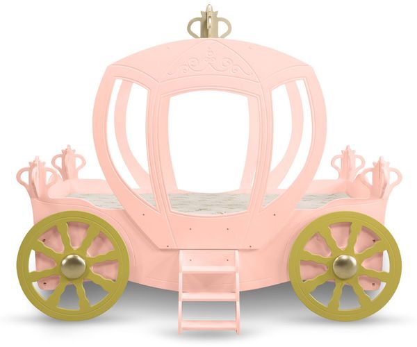 Kinderbett Prinzessin Kutsche in Rosa Bild 10