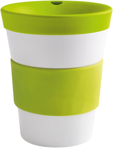 KAHLA cupit To Go Becher 0,35 l Banderole fresh lime