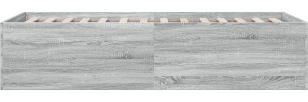 vidaXL Bettgestell Grau Sonoma 90x200 cm Holzwerkstoff 3280970 Bild 5