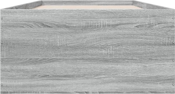 vidaXL Bettgestell Grau Sonoma 90x200 cm Holzwerkstoff 3280970 Bild 4