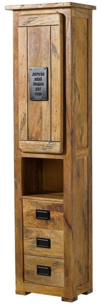 Hochschrank Mango 50x35x195 natur lackiert RAILWAY #179