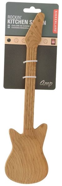 Kikkerland Kochlöffel Gitarre Kochlöffel aus Buchenholz