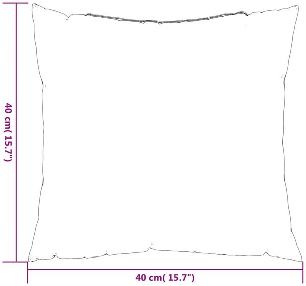 vidaXL Sofakissen 4 Stk. Grün 40x40 cm Stoff 360364 Bild 8