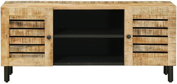 vidaXL Stauraumschränke Natur 105 x 33 x 46 cm Massivholz Mango 4018844 Bild 4