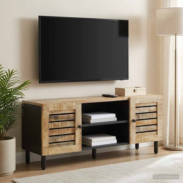 vidaXL Stauraumschränke Natur 105 x 33 x 46 cm Massivholz Mango 4018844