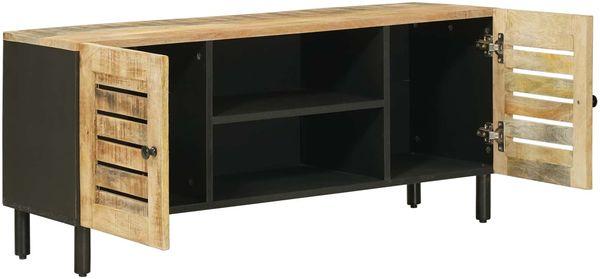 vidaXL Stauraumschränke Natur 105 x 33 x 46 cm Massivholz Mango 4018844 Bild 3