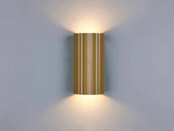 Wandleuchte SOKA mit Up and Down Lichteffekt, Metall Coffee, Höhe 18cm