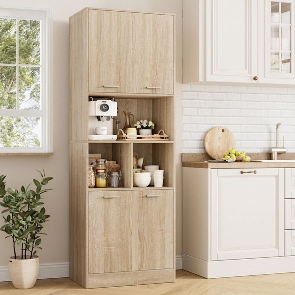 Homfa Hochschrank Badschrank Bücherschrank Badezimmerschrank 180x60x40cm