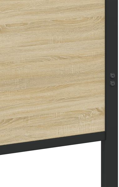 vidaXL Metallbett ohne Matratze Sonoma-Eiche 90x200 cm 4007727 Bild 8