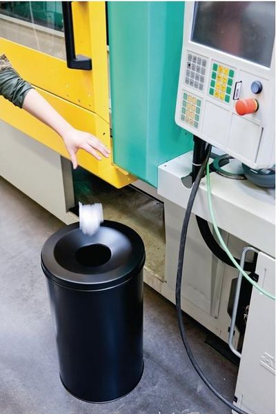 Durable Papierkorb Safe rund 30l schwarz