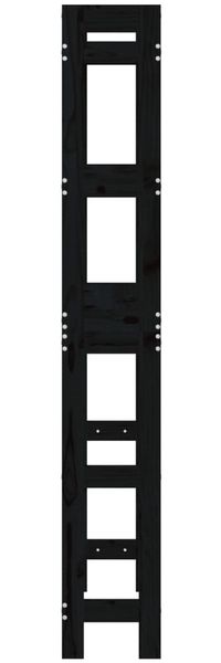 vidaXL Toilettenregal Schwarz 63x26x171 cm Massivholz Kiefer 824662 Bild 7