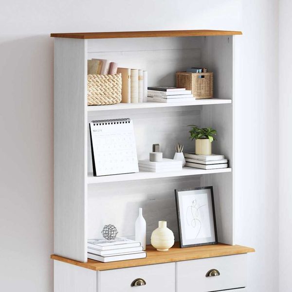 vidaXL Hutch ASKIM 91 x 30 x 104 cm Massives Kiefernholz 4105426