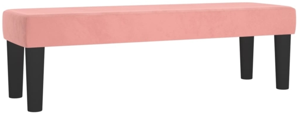 vidaXL Boxspringbett mit Matratze Rosa 200x200 cm Samt 3137868 Bild 6