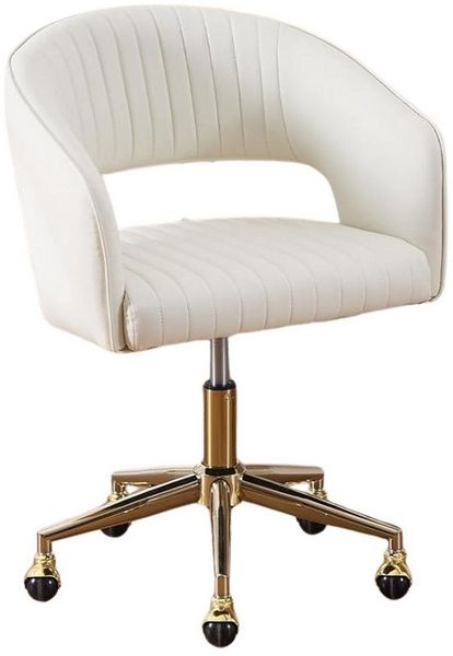WAHSON OFFICE CHAIRS Bürostuhl aus Chenille/PU-Leder, ergonomisch Drehstuhl mit Rollen