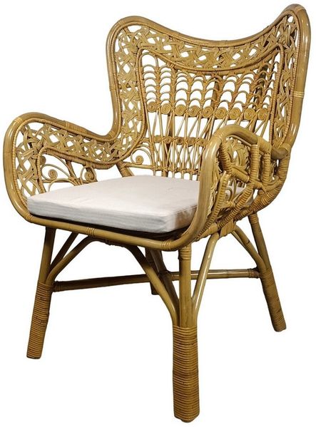 Rattani Rattanstuhl Großer Rattansessel, Rattanstuhl Sparta honigfarben, Sehr schöner Rattansessel im Top - Design.