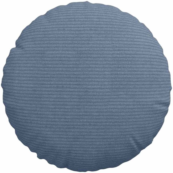 vidaXL Sitzkissen 2 pcs Blau Ø 30 cm Cordstoff 42014115 Bild 5