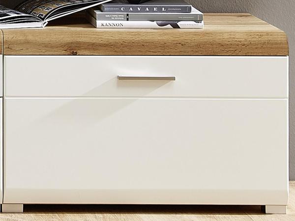 TV-Board >Kathlin< in Weiß/Matt aus Metall - 80x51x47cm (BxHxT)