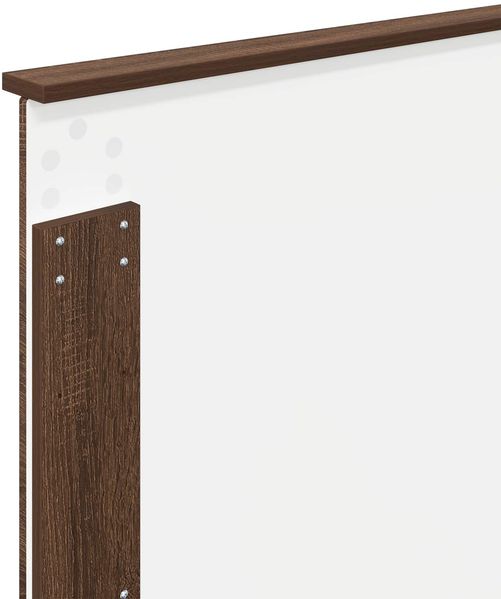 vidaXL Bettrahmen Braun Eichen-Optik 100 x 200 cm Massives Kiefernholz 3411052 Bild 11