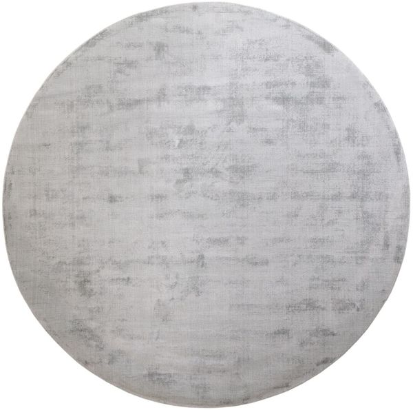Viskose Teppich - Symphony 200 x 200 cm - silber - rund