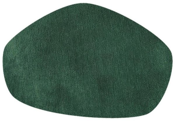 riess-ambiente Designteppich ORGANIC 180x120cm grün - Baumwolle, Hochflor, Indoor, organische Form, oval, Höhe: 2.5 mm, Geeignet für Fußbodenheizungen - ideal für Wohn- und Schlafzimmer