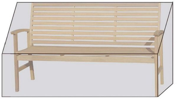 Grasekamp Gartenmöbel-Schutzhülle Black Premium Gartenbankhülle 160x60x85cm