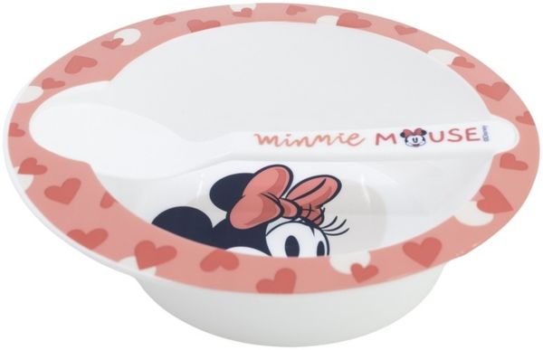 Disney Minnie Mouse Kindergeschirr Set Schale und Löffel für Kinder