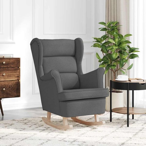 vidaXL Schaukelsessel Dunkelgrau 74x90x102 cm Stoff 4016920