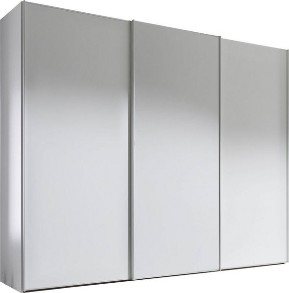 Staud Schwebetürenschrank, Holzwerkstoff, Weiß, 222cm / 298cm / 68 cm (H/B/T)