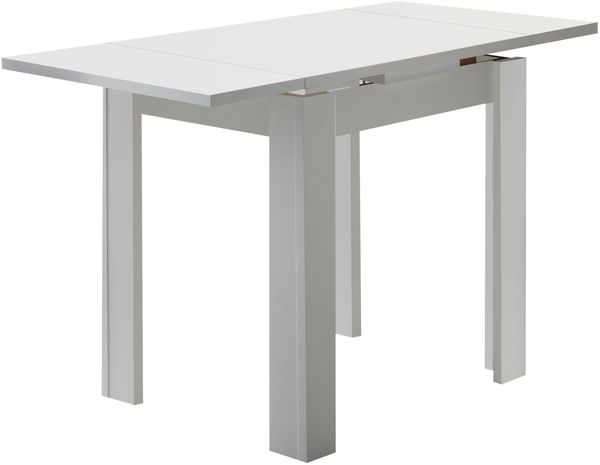 Esstisch >Monterrey< ausziehbar bis 136cm in Weiß matt - 80(136)x78x60cm (BxHxT) Bild 4
