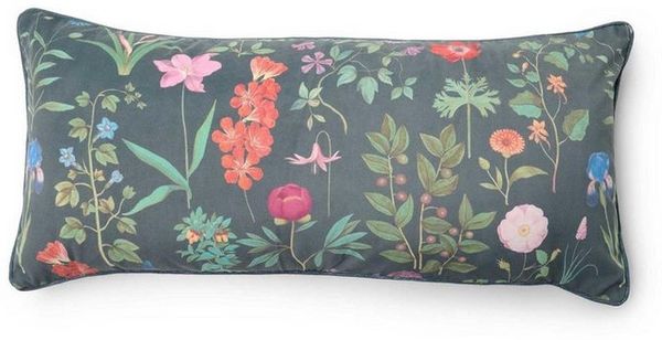 Essenza Dekokissen Marigold, aus weichem Samt mit Blumenprint