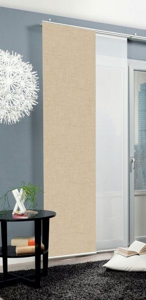 HOME WOHNIDEEN Schiebegardine Schiebegardine PIVE, Digitaldurck, Dekostoff, Seidenoptik 245x60 cm (4 St), 100% Polyester