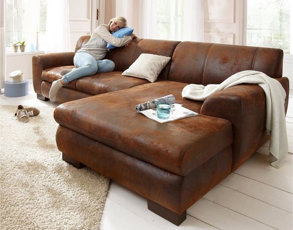 Home affaire Ecksofa Nika L-Form, wahlweise mit Bettfunktion, auch in Cord