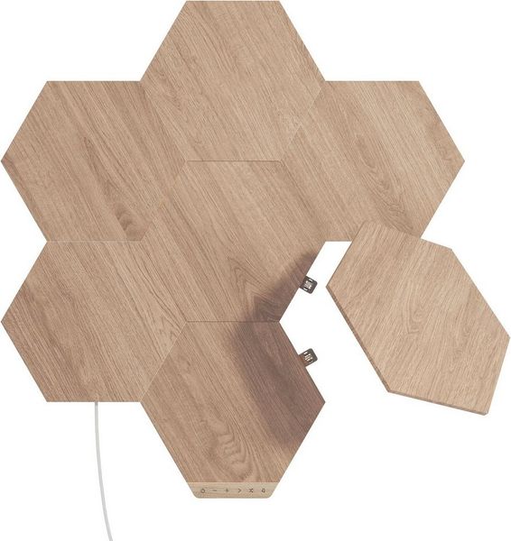 Nanoleaf Elements Wood Look Hexagons Starter Kit - 7PK EEK G