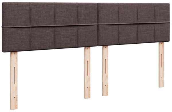 vidaXL Boxspringbett mit Matratze Dunkelbraun 200x200 cm Stoff 3289090 Bild 12