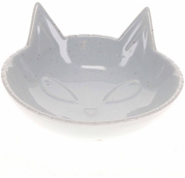 DUVO+ Futternapf Futternapf Stone Kitty Face weiß