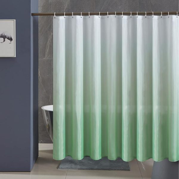 Furlinic Duschvorhang Überlänge Extra Breit 240x200cm Antibakteriell Wasserdicht