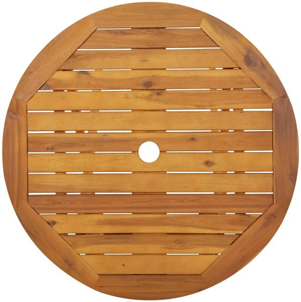 vidaXL Klappbarer Gartentisch 70 cm Massivholz Akazie 313596 Bild 6