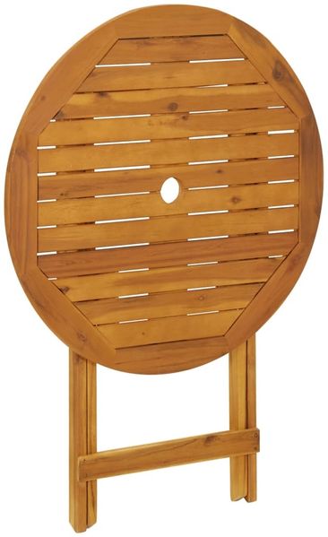 vidaXL Klappbarer Gartentisch 70 cm Massivholz Akazie 313596 Bild 5