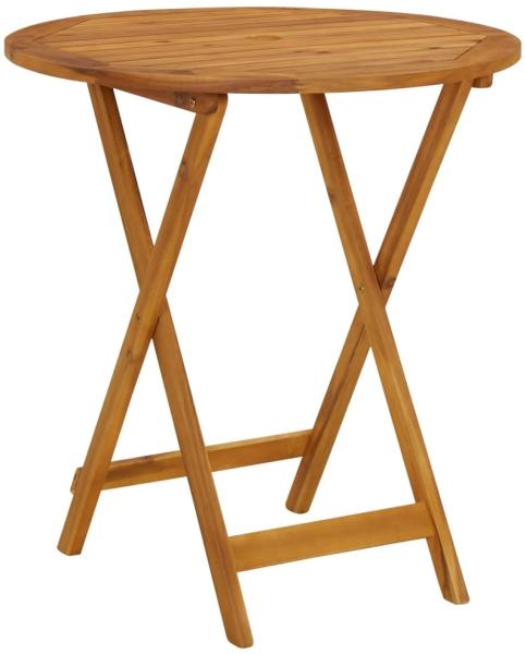 vidaXL Klappbarer Gartentisch 70 cm Massivholz Akazie 313596