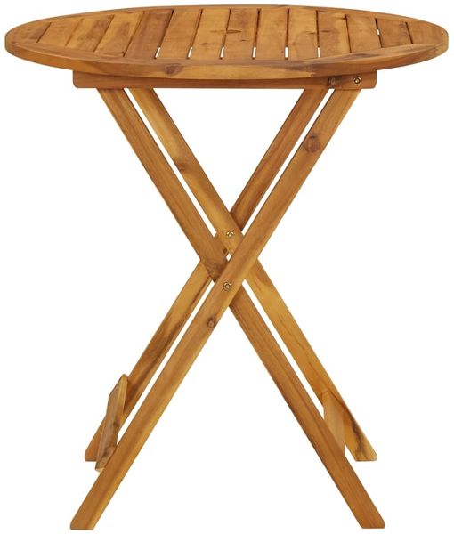 vidaXL Klappbarer Gartentisch 70 cm Massivholz Akazie 313596 Bild 4