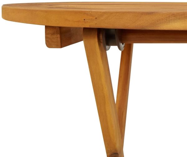 vidaXL Klappbarer Gartentisch 70 cm Massivholz Akazie 313596 Bild 8