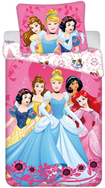 Disney Prinzessinnen Design Kuschelige Bettwäsche Baumwolle, 140x200 cm & 70x90 cm