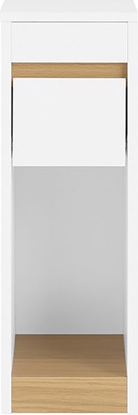 SoBuy FBT163-WN Nachttisch, Spanplatte, Melamin, Weiß, 35 x 60 x 20 cm