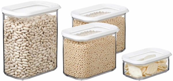 Mepal MODULA Vorratsdosen 4er Set weiß